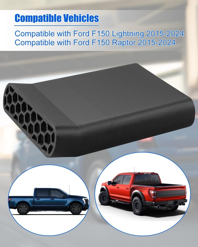 THXCHER 2 Pcs Under Seat Vent Deflectors Compatible with Ford F150 Lightning Raptor 2015-2024, Rear AC Vent Directional Extenders - Image 2